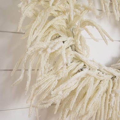 nearly natural 24-Inch Artificial Real Touch Norfolk Island Pine Wreath