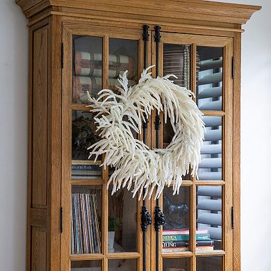 nearly natural 24-Inch Artificial Real Touch Norfolk Island Pine Wreath