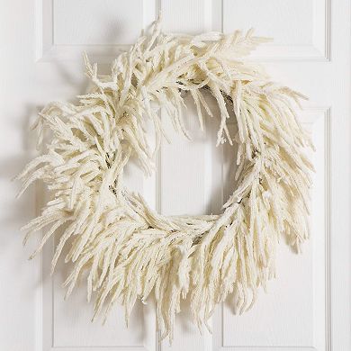 nearly natural 24-Inch Artificial Real Touch Norfolk Island Pine Wreath