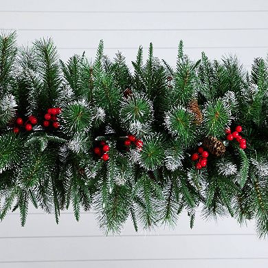 nearly natural 8-ft. Artificial Christmas Pine Archway with Pinecones & Berries