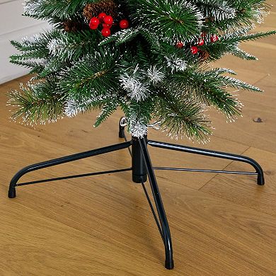 nearly natural 8-ft. Artificial Christmas Pine Archway with Pinecones & Berries