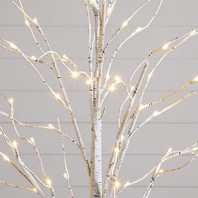 nearly natural 3-pc. Pre-Lit LED Artificial Birch Trees Set