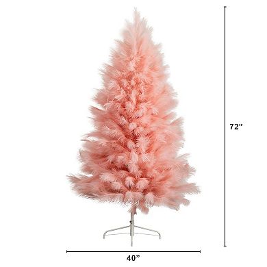 Nearly Natural 6-ft. Artificial Pampas Grass Christmas Tree