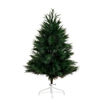 nearly natural 4-ft. Artificial Green Pampas Grass Christmas Tree