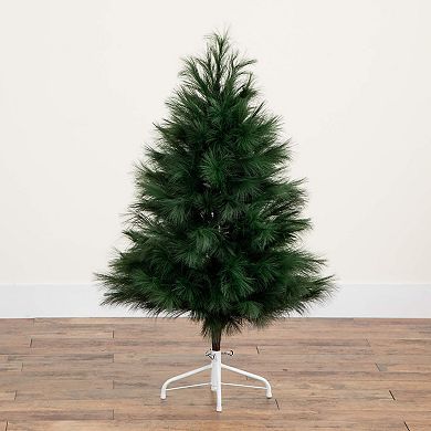 Nearly Natural 4-ft. Artificial Green Pampas Grass Christmas Tree