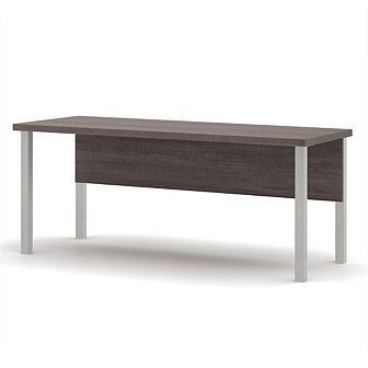 Bestar 72W Table Desk with Square Metal Legs