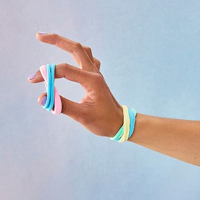 Rainbow Fabric Hair Ties