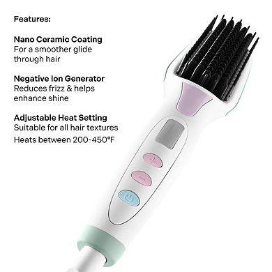 Get Ur Sleek On Heated Straightening Brush