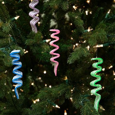 Northlight Sugar Coated Ribbon Candy Christmas Ornaments 6-pk.