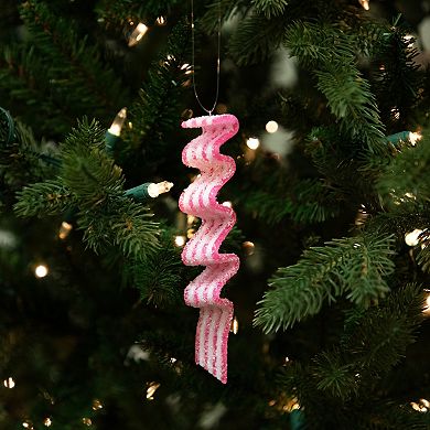 Northlight Sugar Coated Ribbon Candy Christmas Ornaments 6-pk.