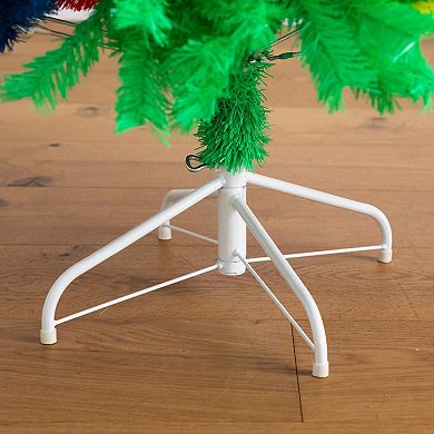 Nearly Natural 6-ft. Artificial Rainbow Christmas Tree