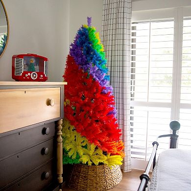 Nearly Natural 6-ft. Artificial Rainbow Christmas Tree