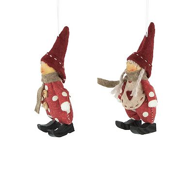 Northlight 2-pc. Plush Polka Dot Christmas Ornament Set