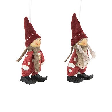Northlight 2-pc. Plush Polka Dot Christmas Ornament Set