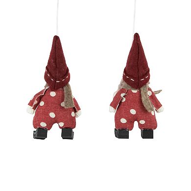 Northlight 2-pc. Plush Polka Dot Christmas Ornament Set