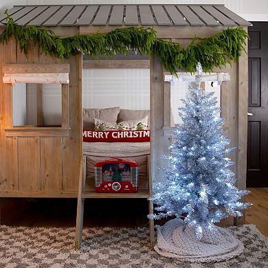 Nearly Natural 4-ft. Artificial Christmas Tree with 130 LED Lights