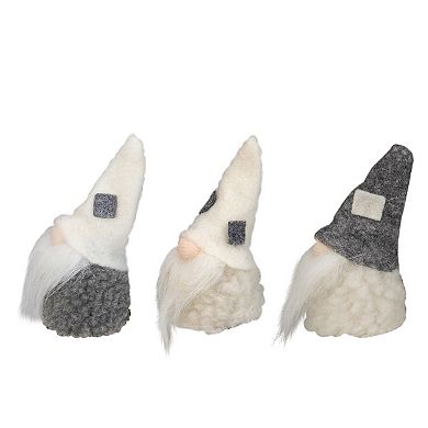 Northlight 3-pc. Christmas Gnomes Heads Christmas Ornament Set