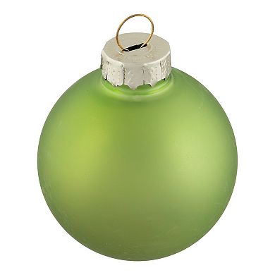 Northlight 2-Finish Glass Ball Christmas Ornaments 1.75-Inch 10-pk.