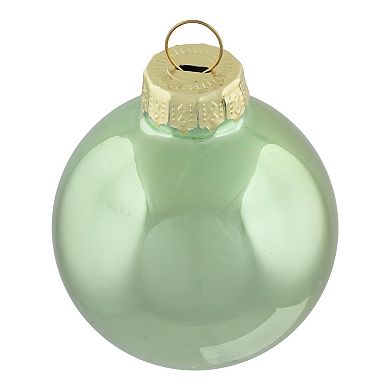 Northlight 2-Finish Glass Ball Christmas Ornaments 1.75-Inch 10-pk.