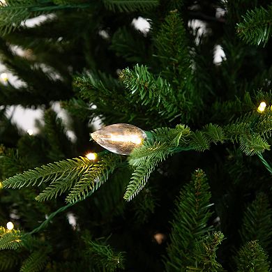 Nearly Natural 6-ft. Pre-Lit Artificial Luxembourg Pine Christmas Tree with LED Lights