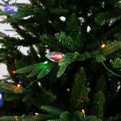 Nearly Natural 6-ft. Pre-Lit Artificial Luxembourg Pine Christmas Tree with LED Lights