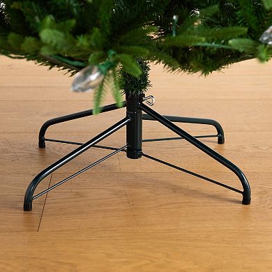 Nearly Natural 6-ft. Pre-Lit Artificial Luxembourg Pine Christmas Tree with LED Lights