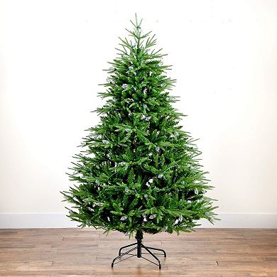 Nearly Natural 6-ft. Pre-Lit Artificial Luxembourg Pine Christmas Tree with LED Lights