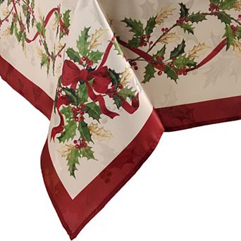 Villeroy & Boch Winter Bows & Garland Rectangle Tablecloth