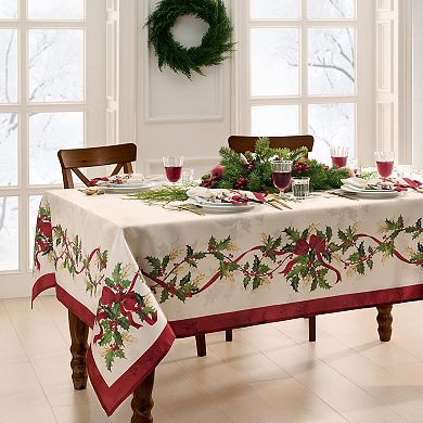 Villeroy & Boch Winter Bows & Garland Rectangle Tablecloth