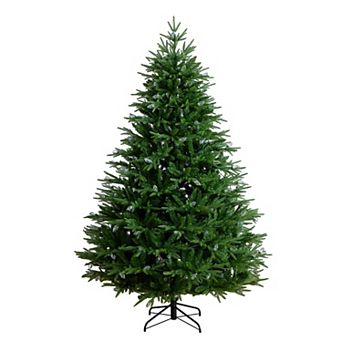 Nearly Natural 7-ft. Pre-Lit Artificial Luxembourg Pine Christmas Tree with LED Lights