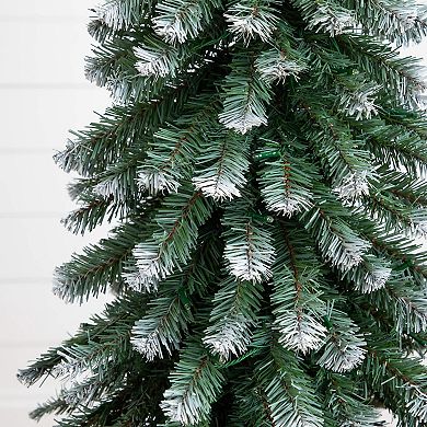 Nearly Natural Pre-Lit Artificial Christmas Tree Set with Warm LED Lights - Set of 3