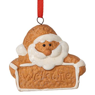 Northlight Set of 4 Santa Claus Gingerbread Christmas Ornaments 2.5 Inches