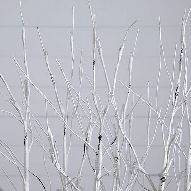 Nearly Natural 2-ft. Pre-Lit Artificial Birch Centerpiece with 84 LED Lights
