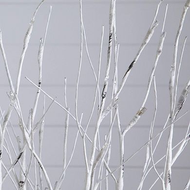 Nearly Natural 2-ft. Pre-Lit Artificial Birch Centerpiece with 84 LED Lights