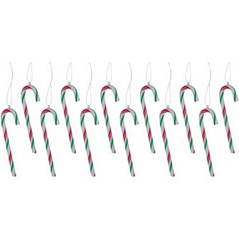 Northlight 12 ct Multi Twist Candy Cane Christmas Ornaments 4 in