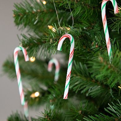 Northlight 12ct Multi Twist Candy Cane Christmas Ornaments 4 Inches
