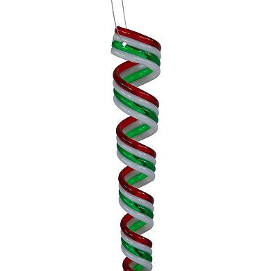 Northlight Pack of 4 Candy Curls Christmas Ornaments 7 Inches