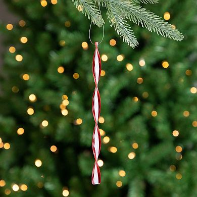 Northlight 6-Pc. Candy Swirl Christmas Ornament Set 8 Inches