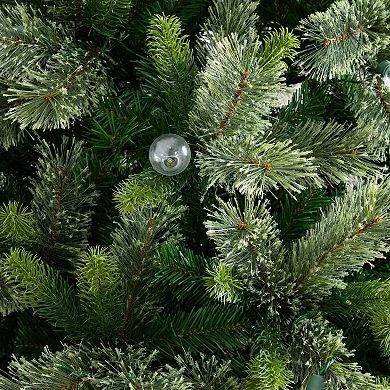 nearly natural 7.5-ft. Pre-Lit Artificial Christmas Tree with 450 LED Globe Bulbs