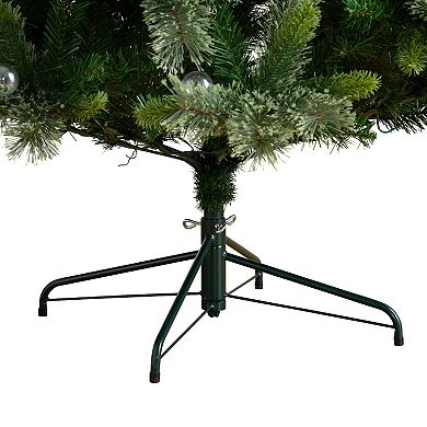 nearly natural 7.5-ft. Pre-Lit Artificial Christmas Tree with 450 LED Globe Bulbs