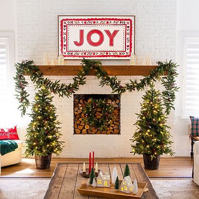 nearly natural Pre-Lit Artificial Christmas 5-Pc. Bundle with Pinecones & Berries