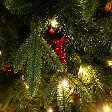 nearly natural Pre-Lit Artificial Christmas 5-Pc. Bundle with Pinecones & Berries