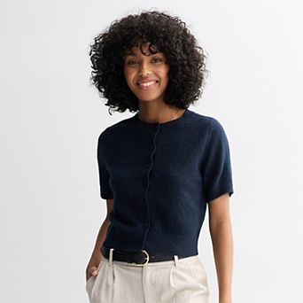 Juniors' SO® Short Sleeve Cardigan