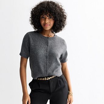 Juniors' SO® Short Sleeve Cardigan