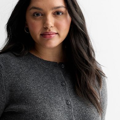 Juniors' Plus Size SO® Short Sleeve Cardigan