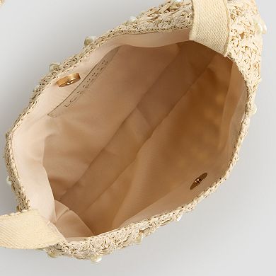 LC Lauren Conrad Lucian Pearlized Shoulder Bag