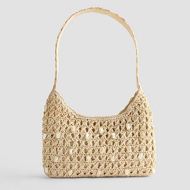 LC Lauren Conrad Lucian Pearlized Shoulder Bag