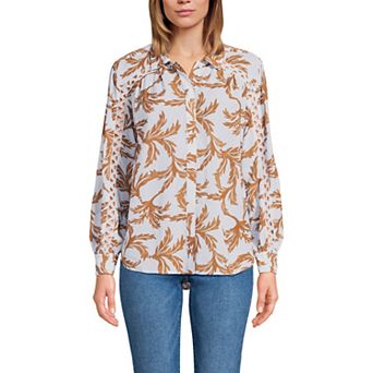 Women's Lands' End Voile Shirt