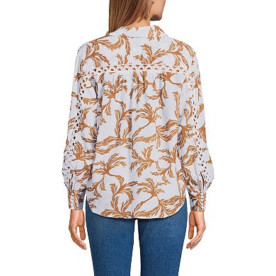 Women's Lands' End Voile Shirt