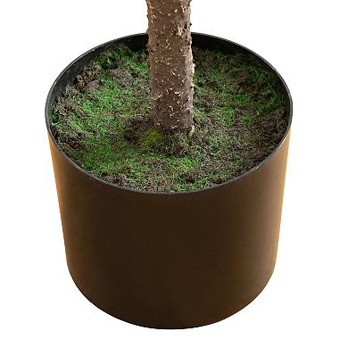 nearly natural 4-ft. Artificial Real Touch Down Swept Norfolk Pine Tree